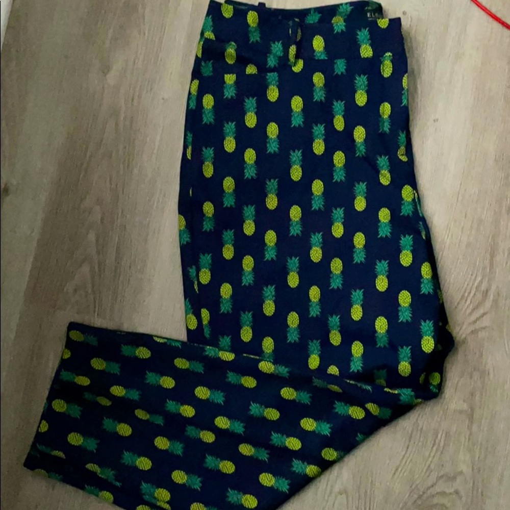 Eloquii Kady Fit Pant- PINEAPPLES